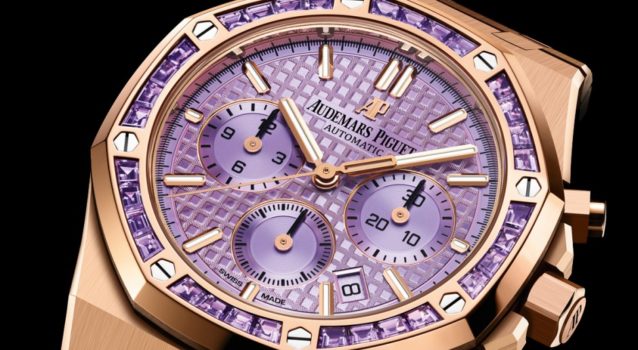 Audemars Piguet Releases The New Royal Oak Purple Baguette Chronograph