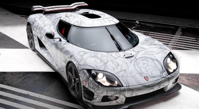 Koenigsegg CCX Turned Into the World’s Fastest Coloring Books by James Jean