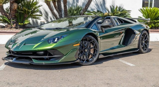 Check Out This Lamborghini Aventador SVJ Roadster Finished In Verde Ermes