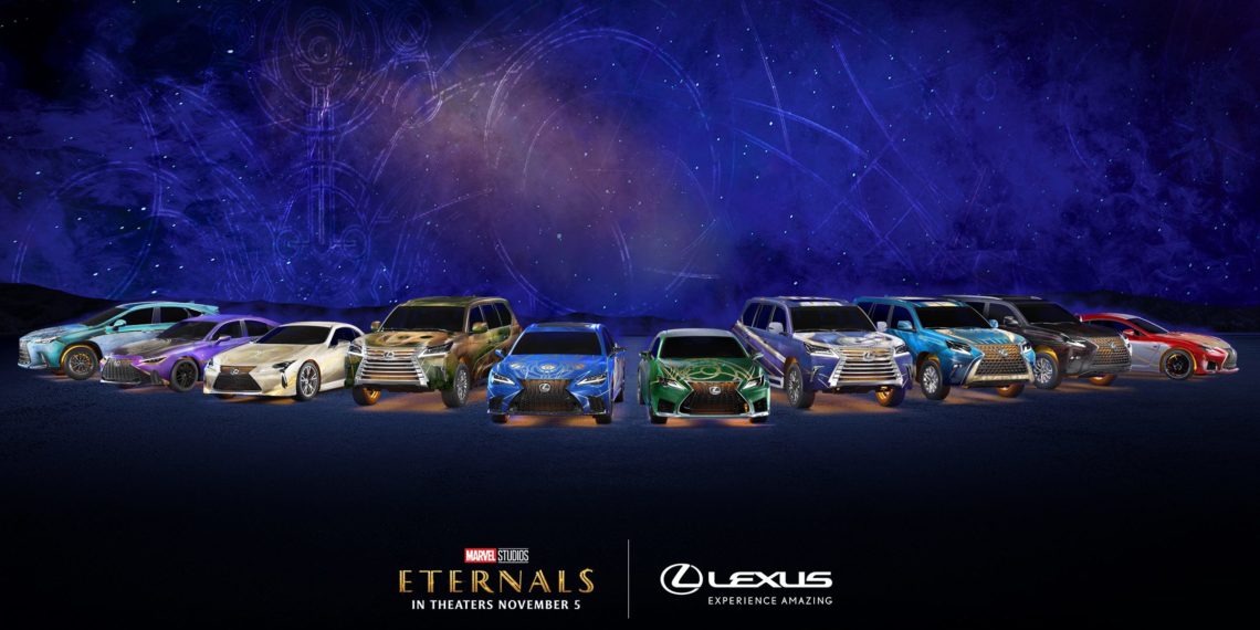 Eternals Lexus Packshot