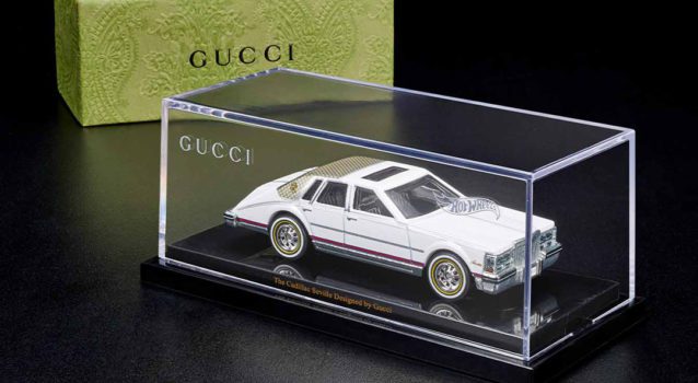 Hot Wheels Partners With Gucci On A 1:64 Scale Cadillac Seville Model