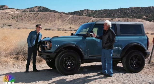 Kevin Bacon Test Drives the Ford Bronco With Jay Leno