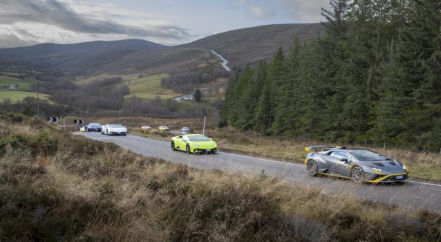 Lamborghini Takes Its Lineup to Scotland to Roam