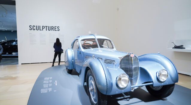 The Bugatti Type 57 SC Atlantic Is Displayed At the Guggenheim With Jean Bugatti’s Brother’s Art