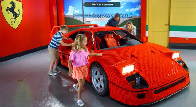 LEGO Debuts A 358,000-Piece Life-Size Ferrari F40 at LEGOLAND California
