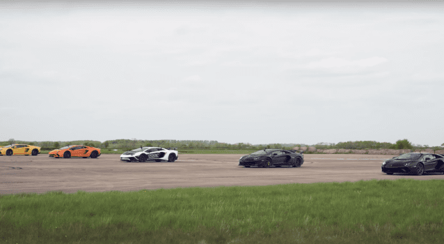 See What Happens When Every Lamborghini Aventador Comes Together To Race