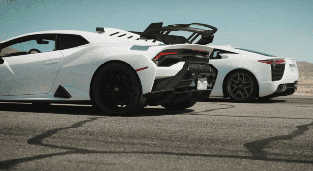 The Lamborghini Huracan STO And The Lexus LFA Battle On The Drag Strip