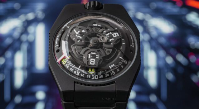 Discover The New URWERK UR-100V Full Black Titanium, Limited To Only 25-Pieces