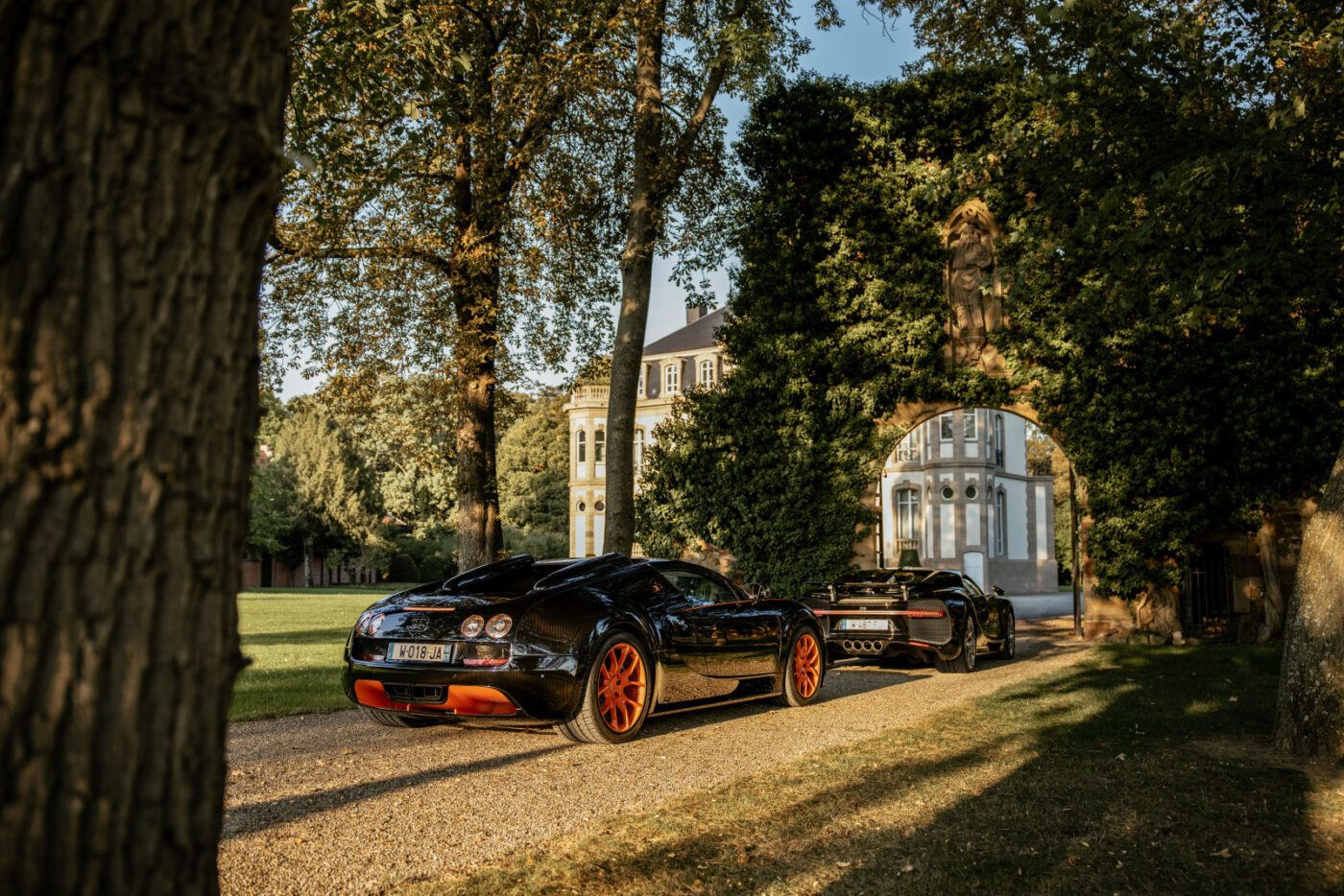 Bugatti Chiron and Veyron