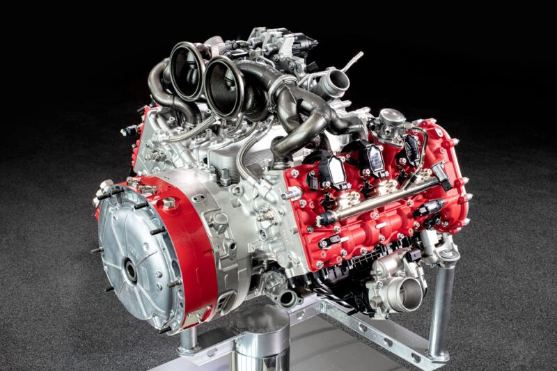210026 car 296 GTB V6 Engine