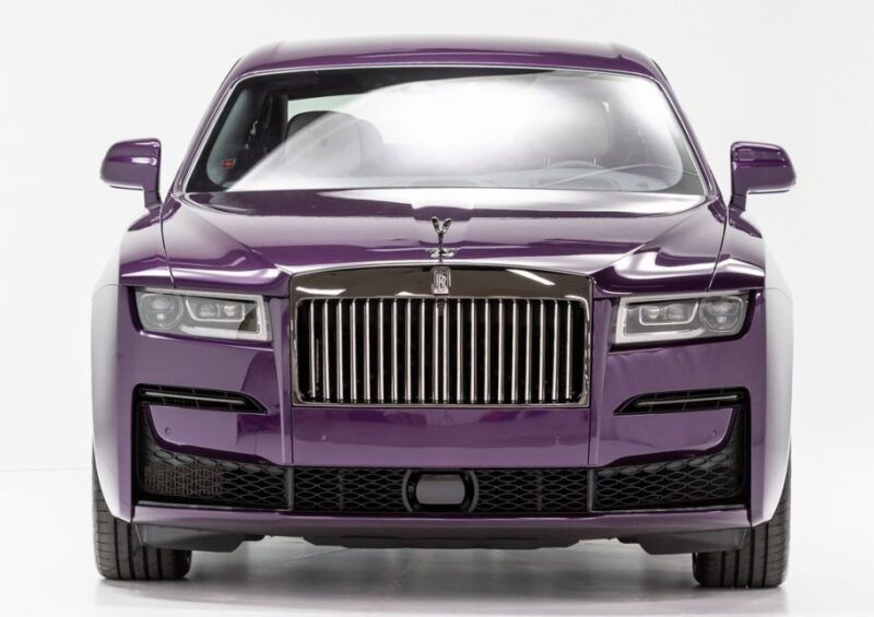 31-Mile Purple 2022 Rolls-Royce Black Badge Ghost Listed For Sale