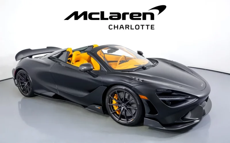 This McLaren 765LT Spider Is Finished In MSO Satin Carbon Fiber Over Orange