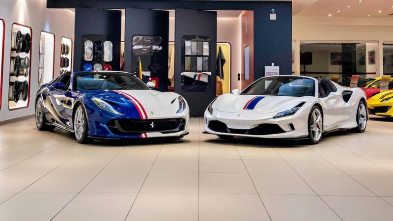 Two Captain America-Themed Tailor Made Ferraris Are At Ferrari Of Central New Jersey