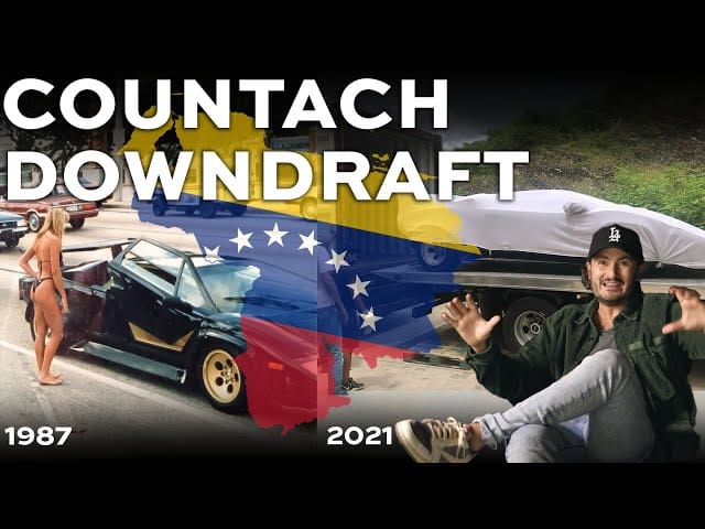 CURADO Obtiene y pasa de contrabando un Lamborghini Countach poco común fuera de Venezuela
